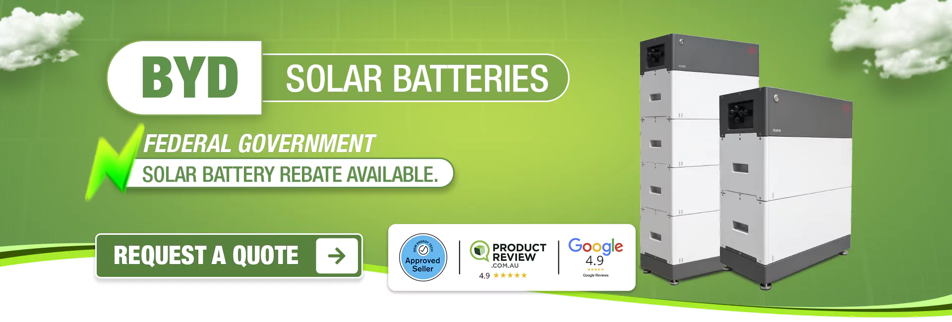 BYD Solar Batteries banner