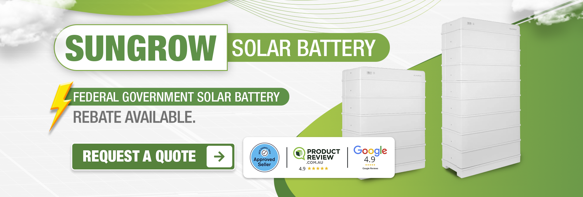 Sungrow Solar Batter banner
