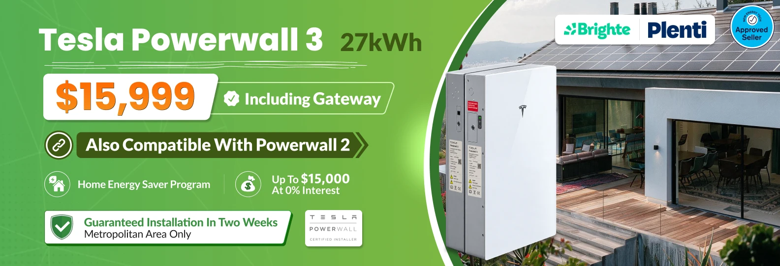 Tesla Powerwall 3 - Also Compatible with Powerwall 2 - Green Banner (1)