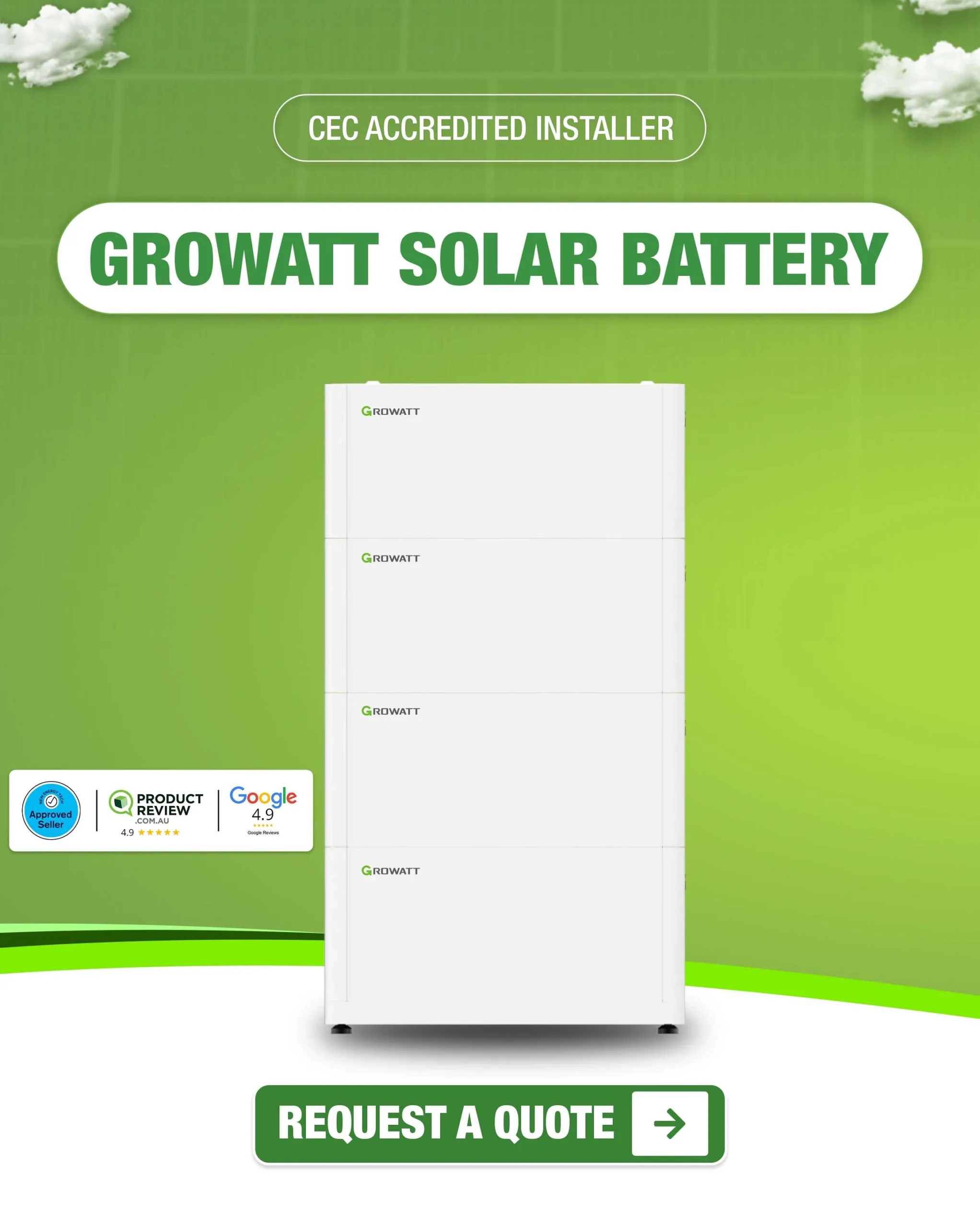 Growatt Solar Battery - mobile banner